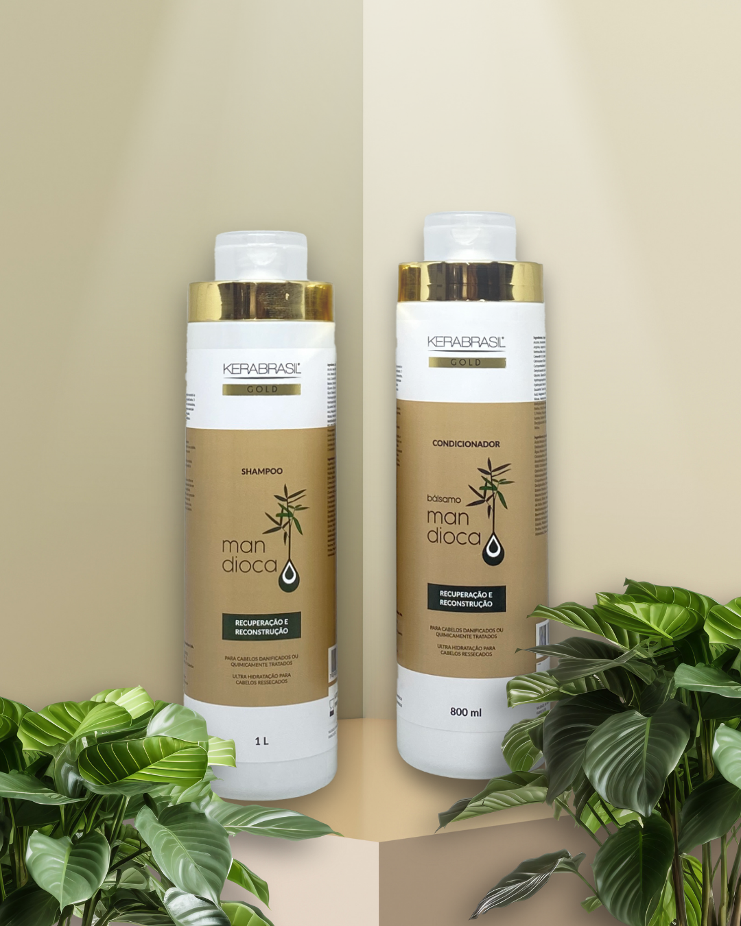 Kit Mandioca Shampoo (1L) e Condicionador...