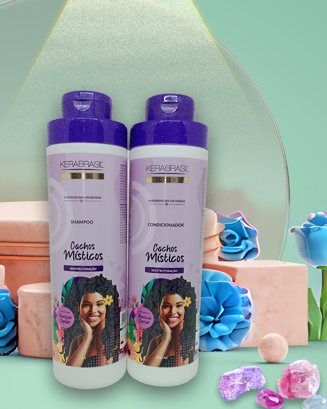 Kit Cachos Místicos Shampoo (1L) e Condic...