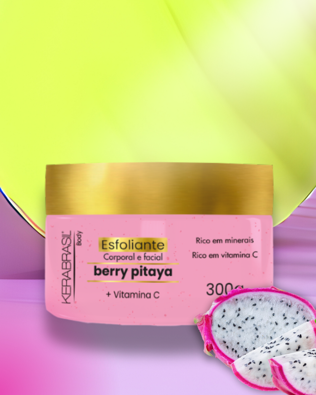 Esfoliante Corporal e Facial Berry Pitaya...
