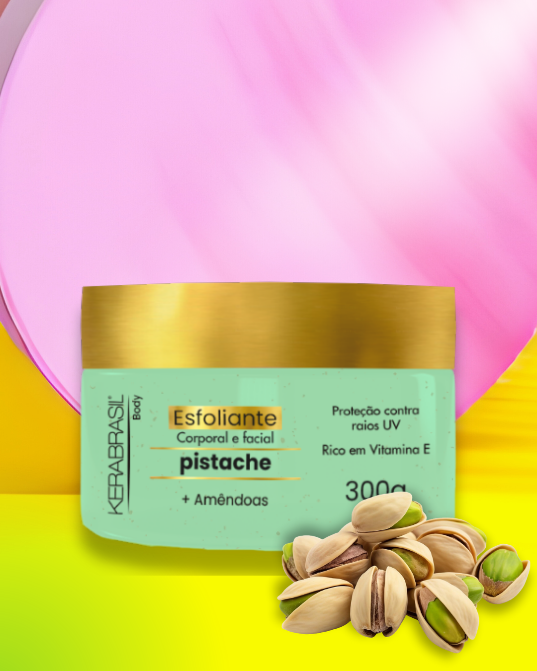 Esfoliante Corporal e Facial Pistache 300g