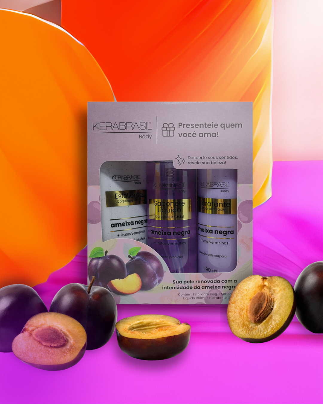 Kit Presente Ameixa Negra