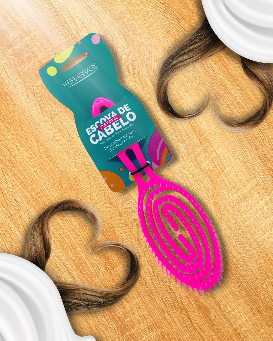 Escova de Cabelo Flex Oval