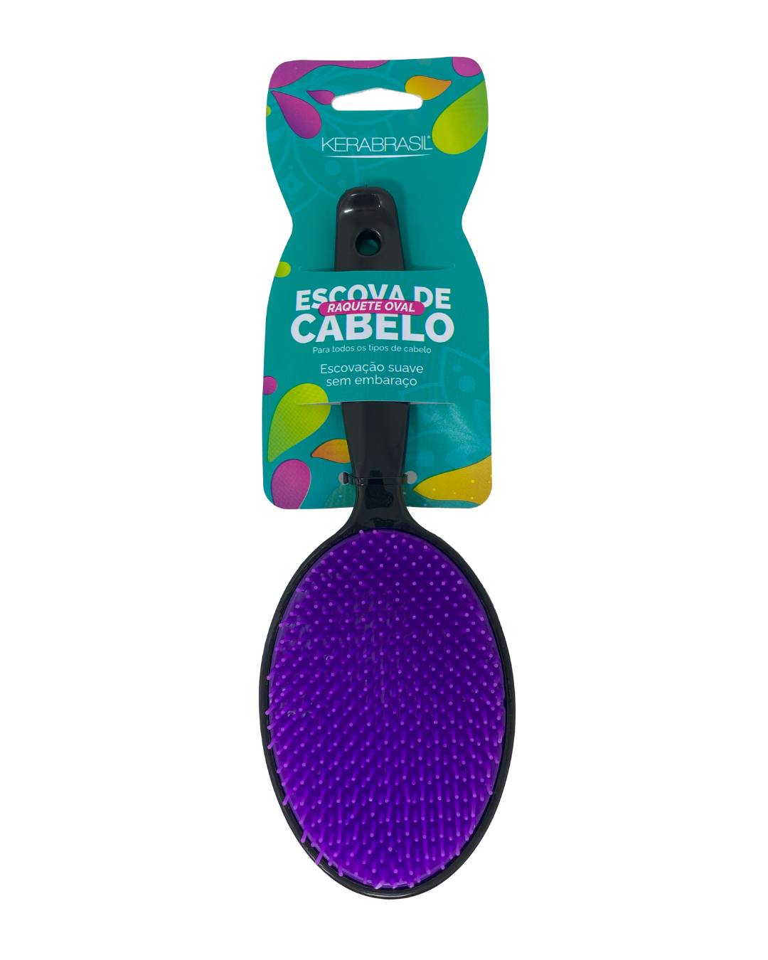 Escova de Cabelo Raquete Oval
