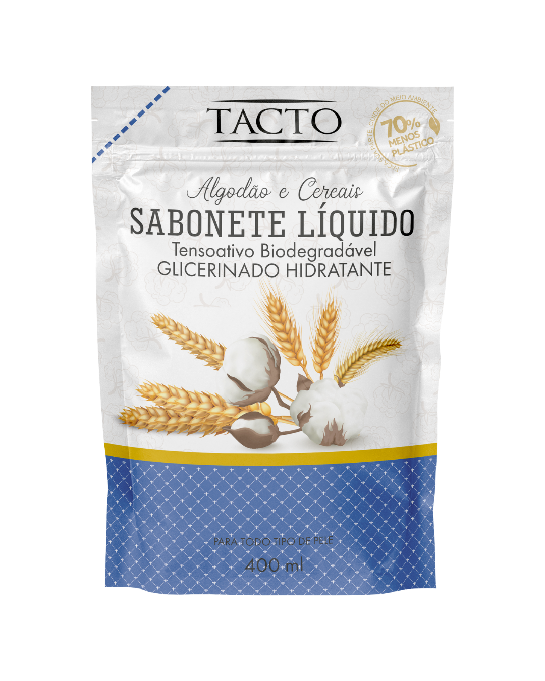 Sabonete Líquido Sachê Algodão e Cereal 4...