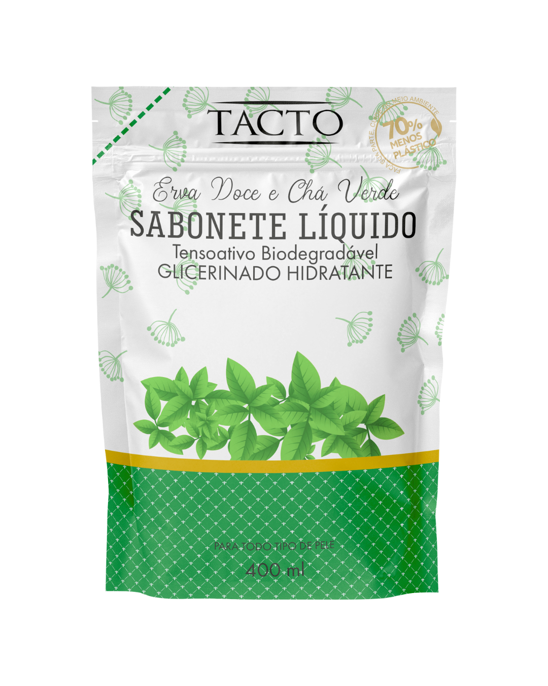 Sabonete Líquido Sachê Erva Doce e Chá Ve...