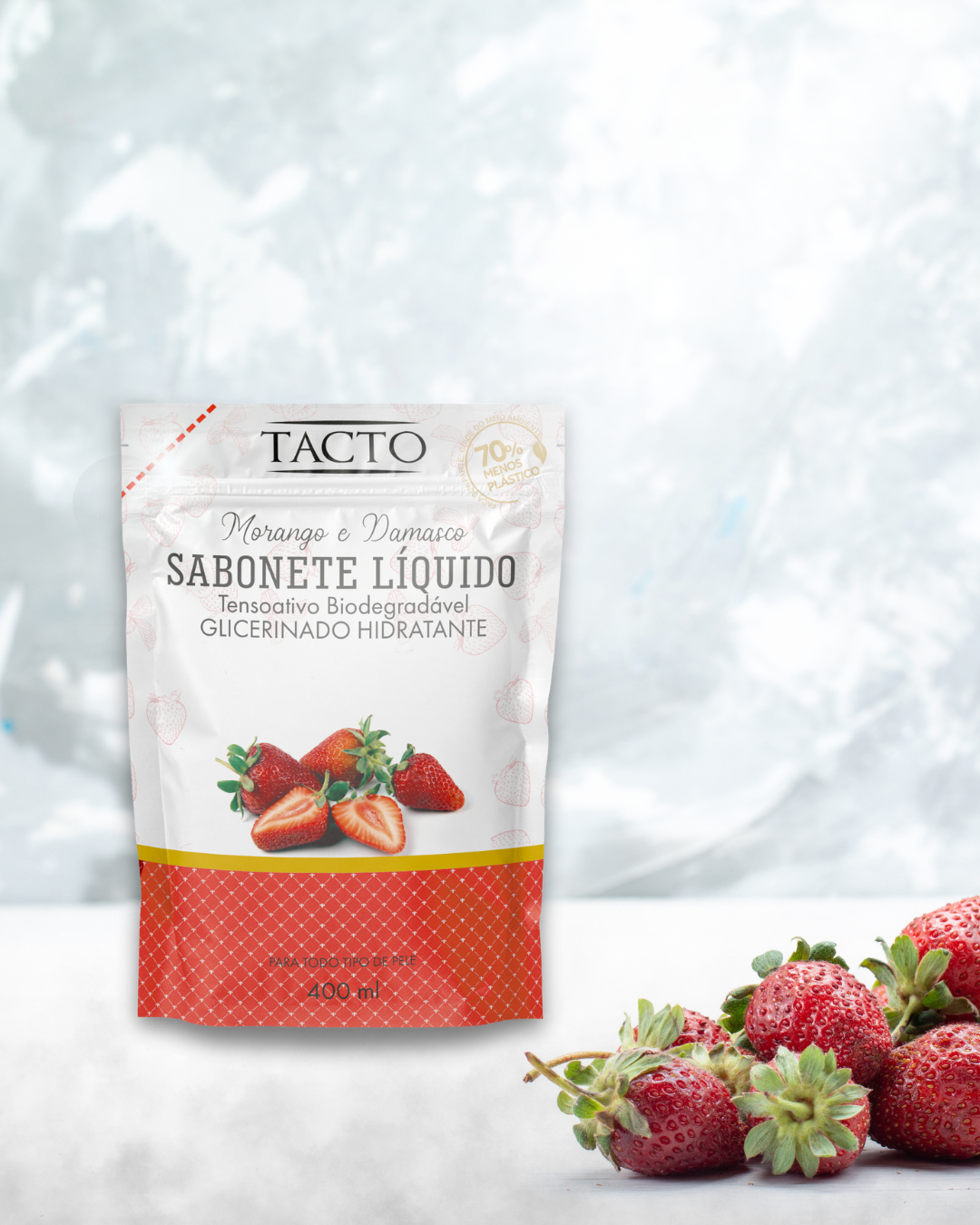 Sabonete Líquido Sachê Morango e Damasco ...