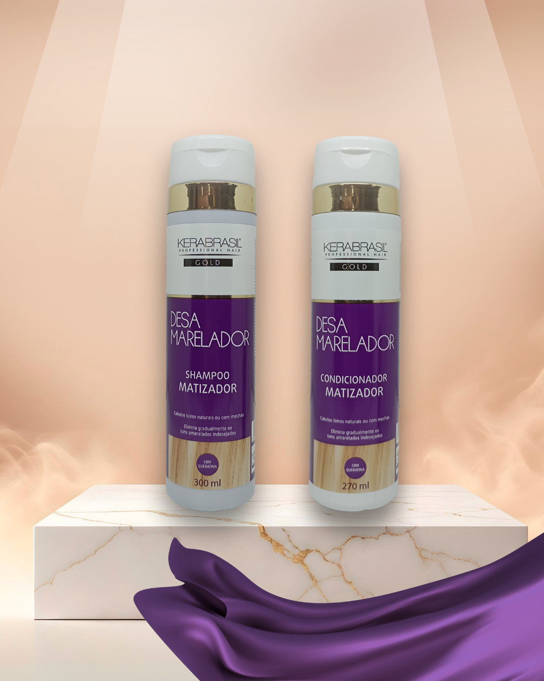 Kit Matizador Desamarelador Shampoo (300m...