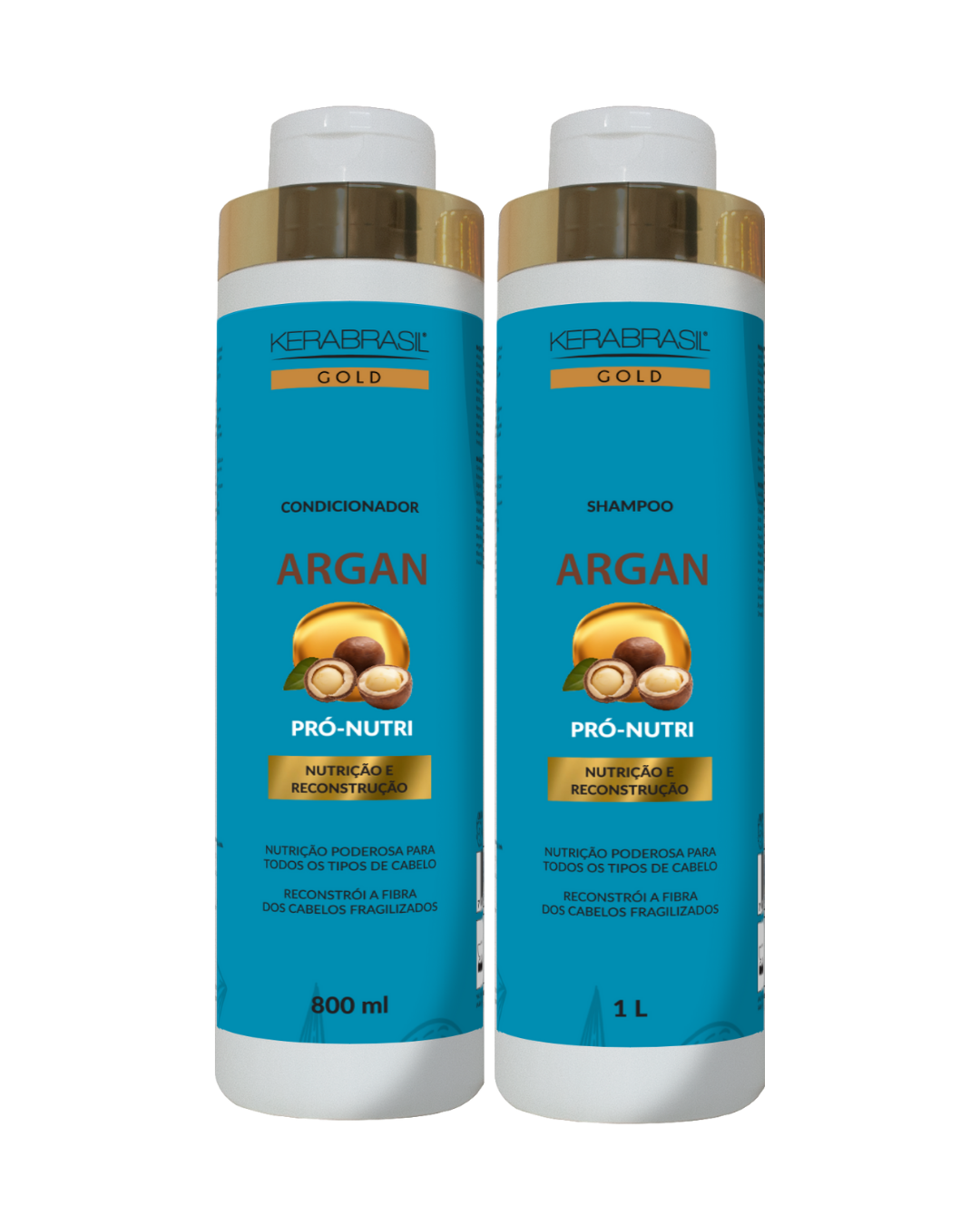 Kit Argan Shampoo (1L) e Condicionador (8...
