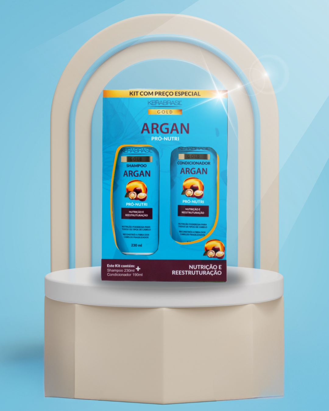 Kit Argan Shampoo (230ml) e Condicionador...