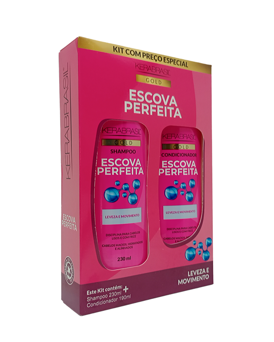 Kit Escova Perfeita Shampoo (230ml) e Con...