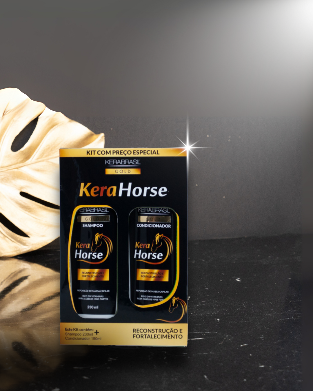 Kit Kera Horse Shampoo (230ml) e Condicio...