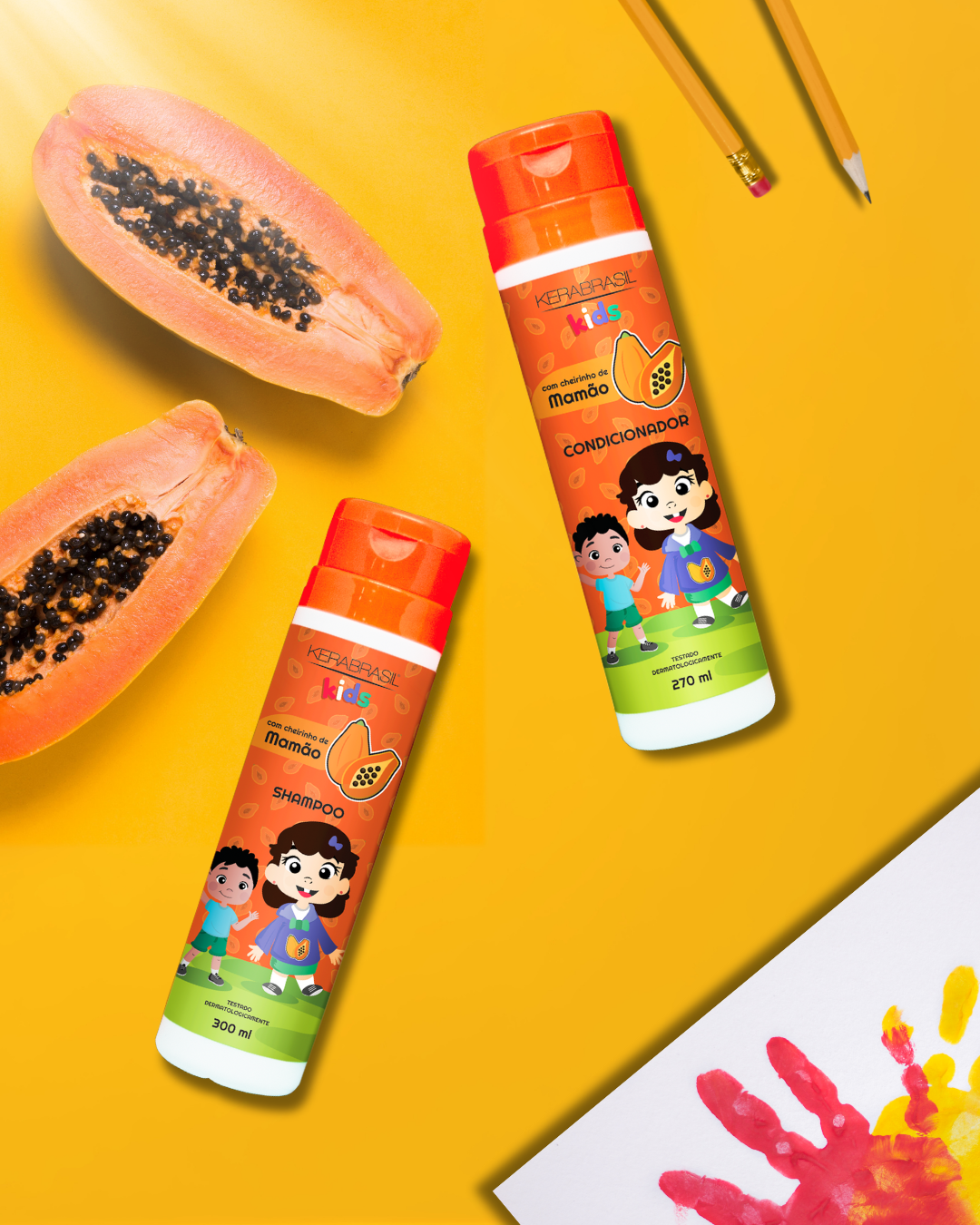 Kit Mamão Shampoo (300ml) e Condicionador...