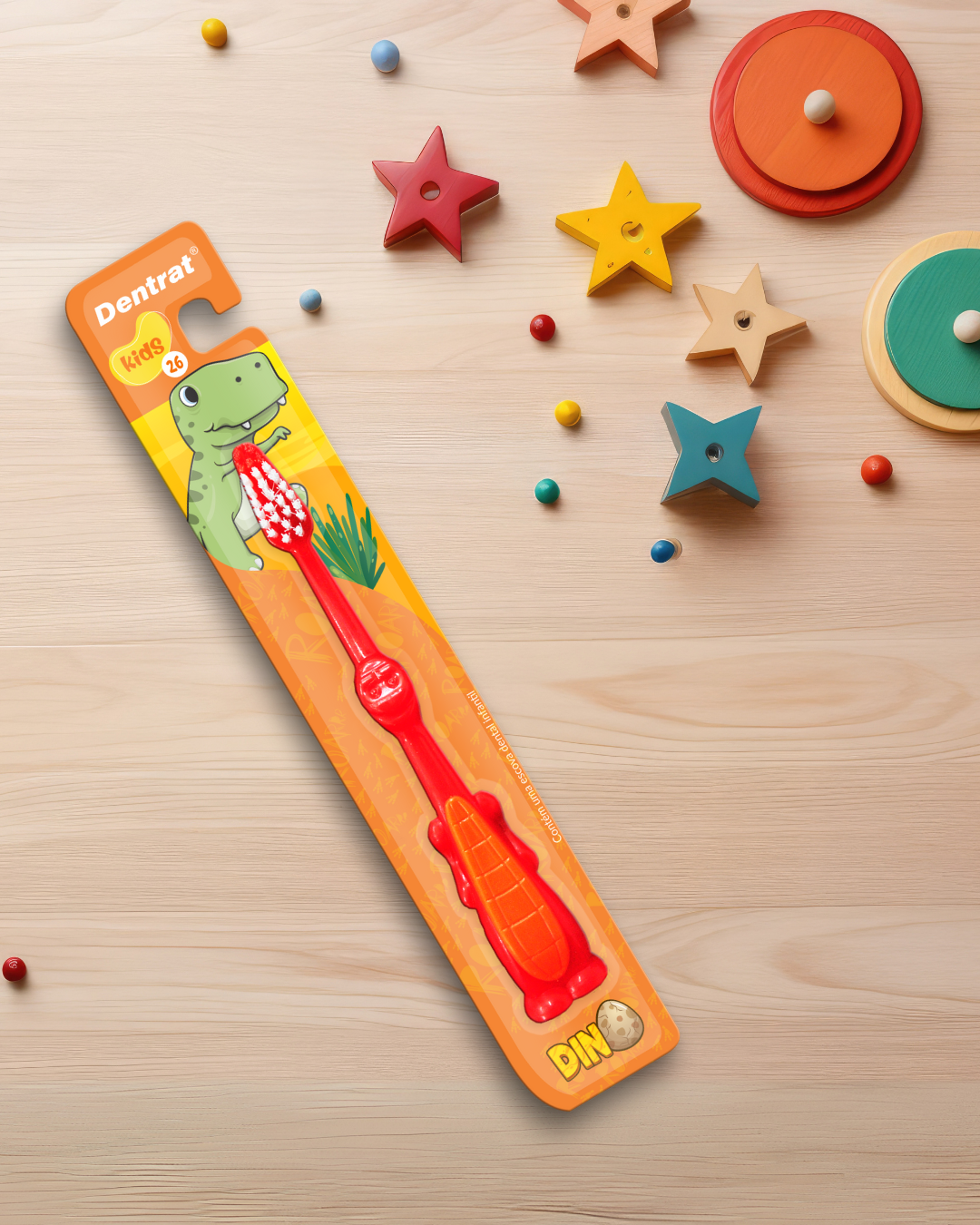 Escova Dental Infantil Dino