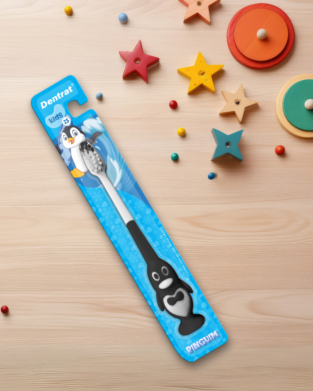 Escova Dental Infantil Pinguim