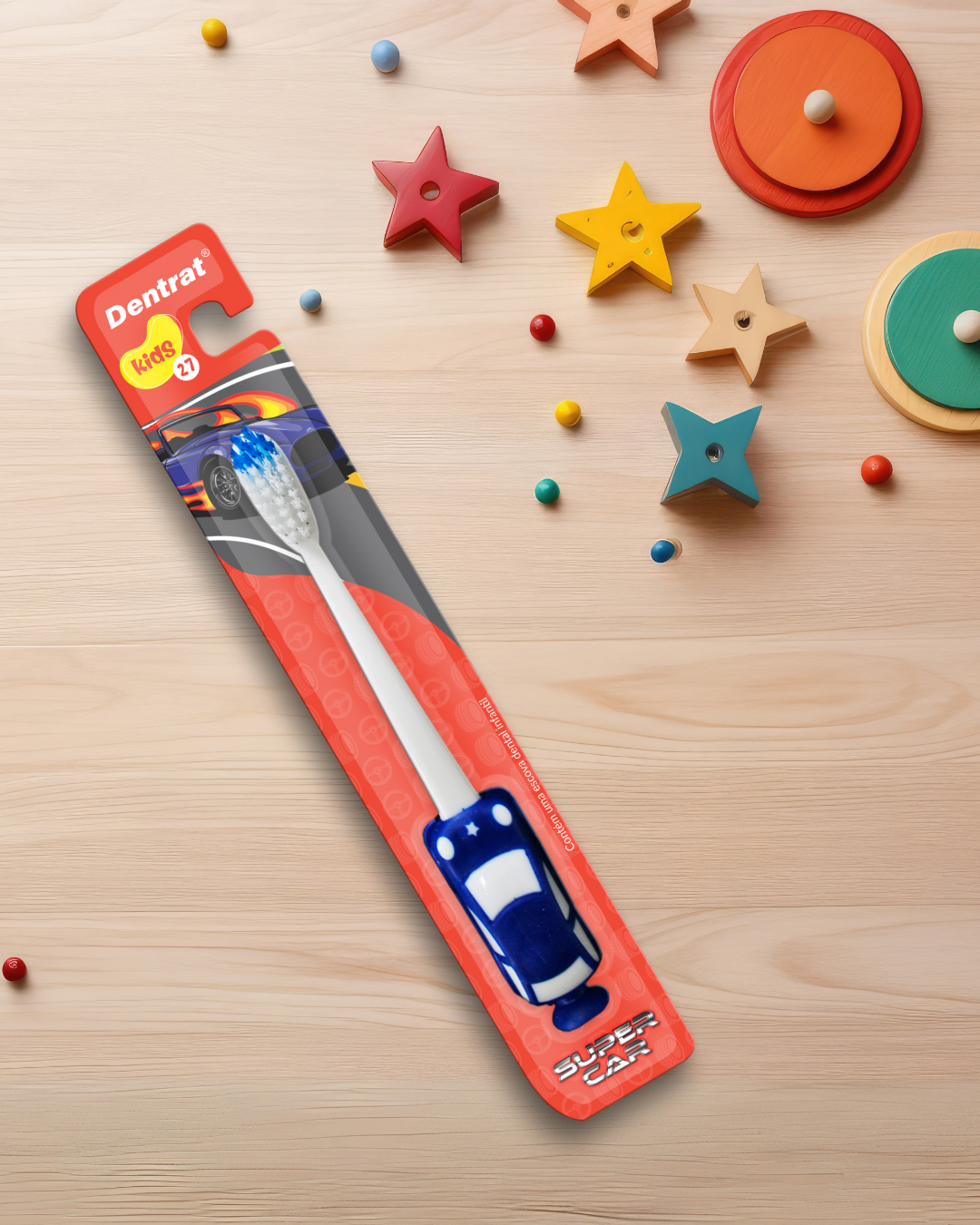 Escova Dental Infantil Super Car