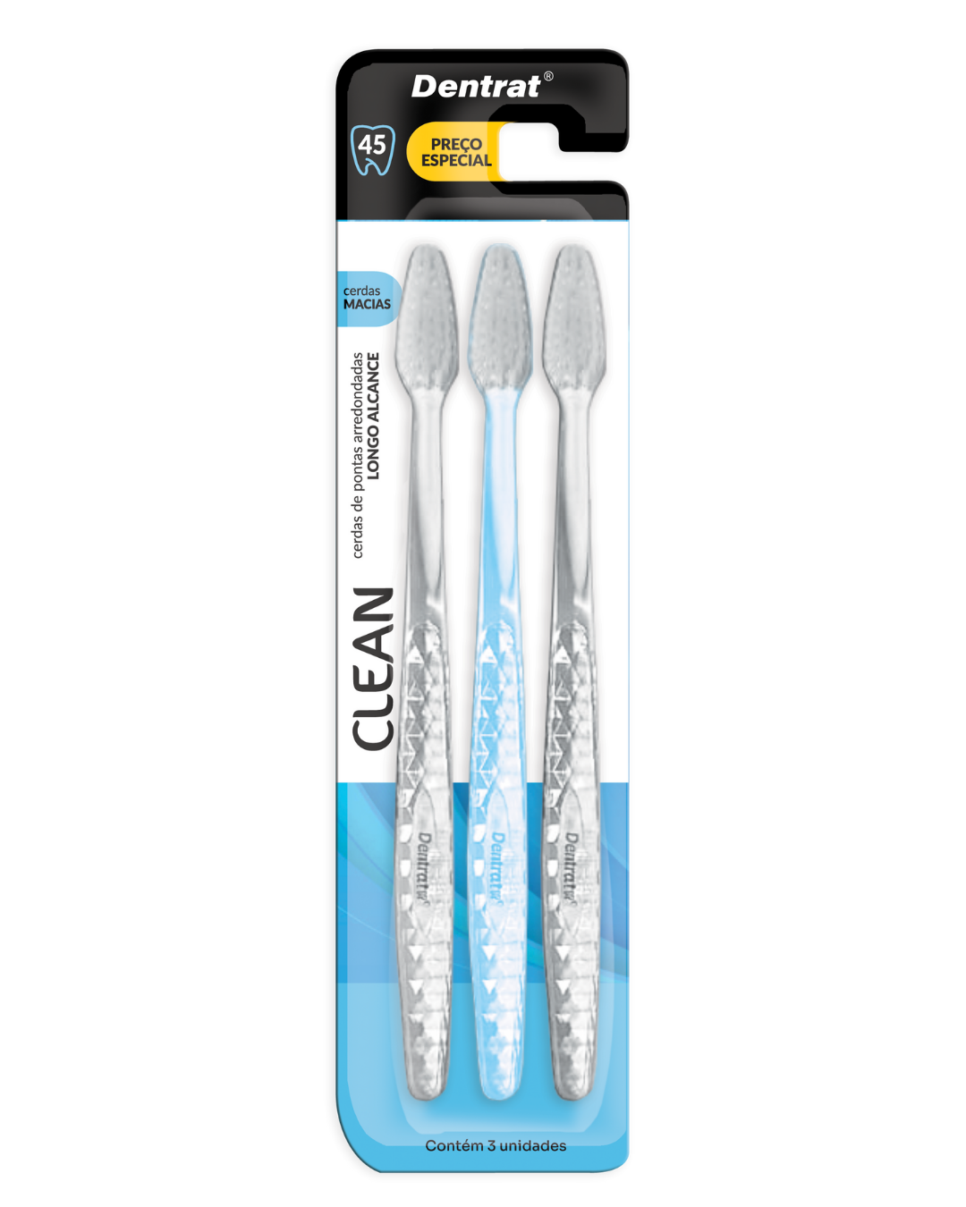 Kit Escova Clean c/3